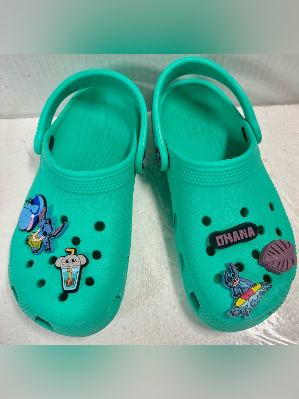 Unisex Mint Kids Green CROCS Kids  Clog Sandals Size 13